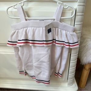 Janie and Jack cold-shoulder sweater